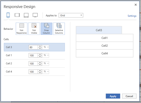 Drop Columns